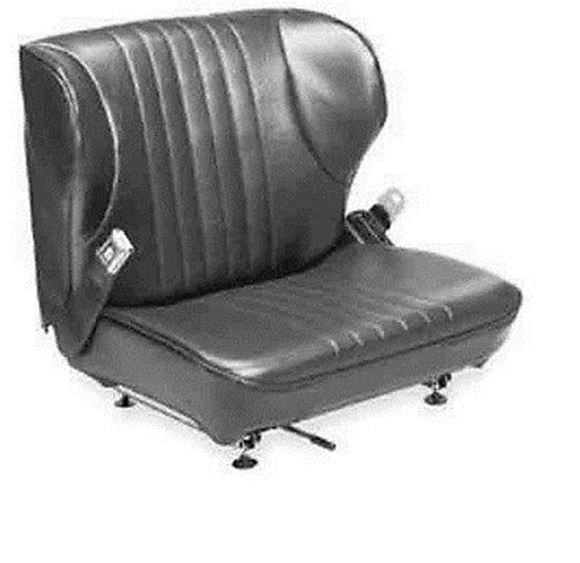 Picture of WISE Forklift Vinyl Seat with Seat Belt (Toyota, TCM, Clark) Seat Adjustors (#111635741936)