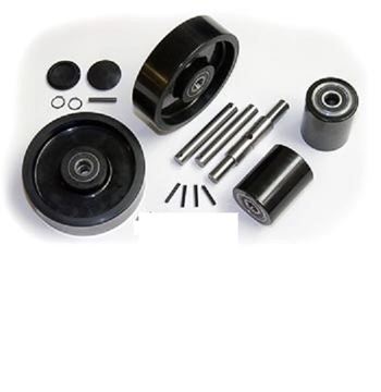 Picture of Crown PTH50 Pallet Jack Complete Wheel Kit (Includes All Parts Shown) (#111677504203)