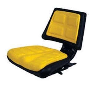Picture of New Yellow Trapezoid T110YL Seat Ford John Deere Case IH Massey Allis White ! (#121636421392)