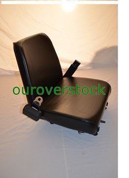 Picture of NEW UNIVERSAL VINYL FORKLIFT SEAT WITH BELT FITS CLARK CAT HYSTER YALE TOYOTA (#121672664018)