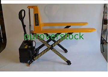 pallet lift jack electric scissor lb truck ouroverstock