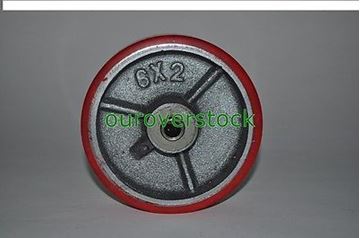 Picture of 6" x 2" Polyurethane on Cast Iron Wheel for Casters or Equipment 1200 lb Cap (#131739638667)